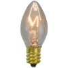 Northlight Set Of 4 C7 Incandescent Clear Twinkle Replacement Bulbs - 2"