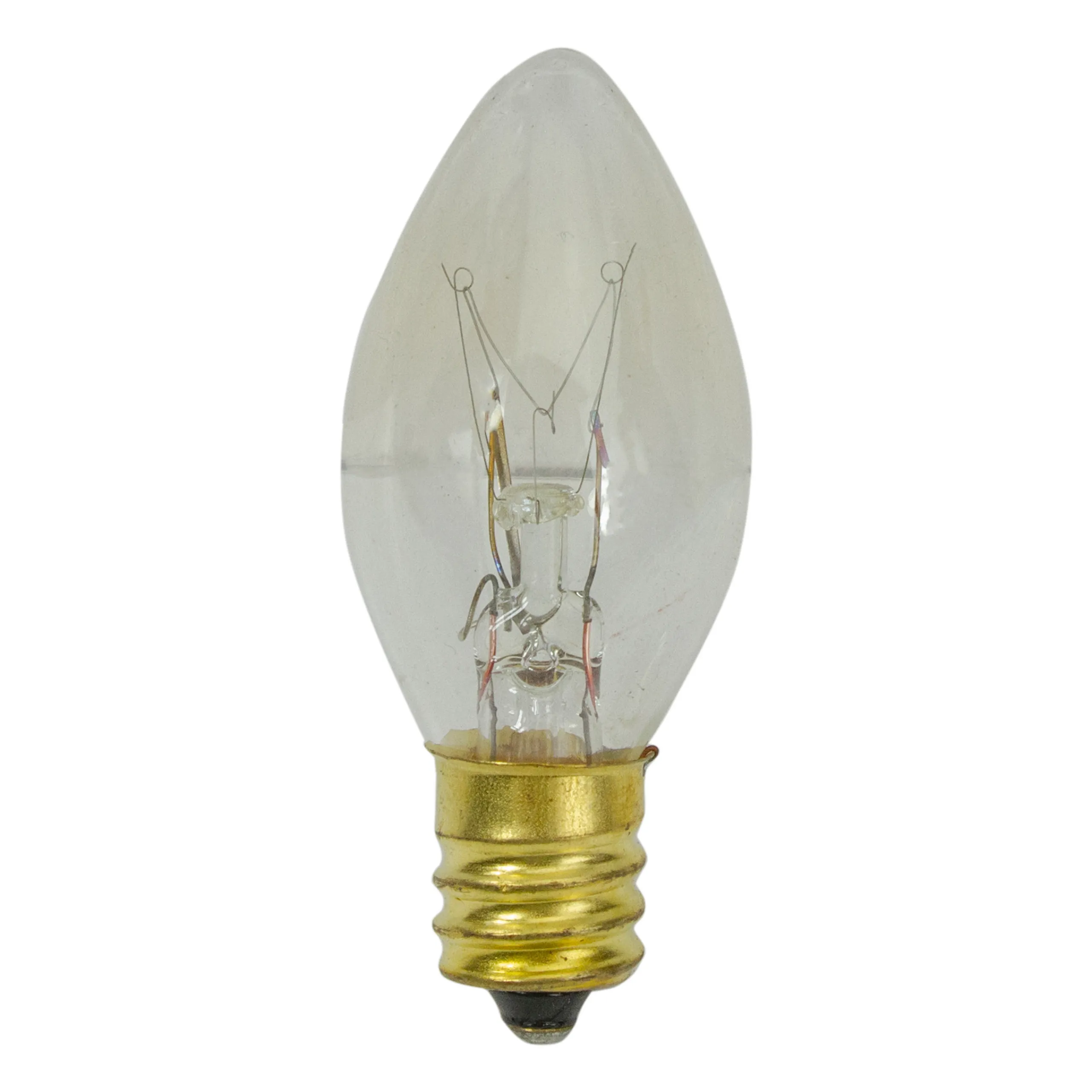 Northlight Set Of 4 C7 Incandescent Clear Twinkle Replacement Bulbs - 2"