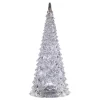 CC Christmas Decor 10 To 14 Feet Tall>Set Of 2 Clear Led Lighted Christmas Decorative Pine Trees 12"