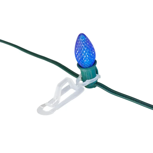 Northlight Set Of 50 Clear Outdoor Universal Christmas Light Clips - 3.5"