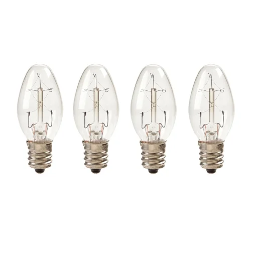 Darice Set Of 4 Cleveland Vintage Lighting Edison Style E12 Base Nightlight Bulbs