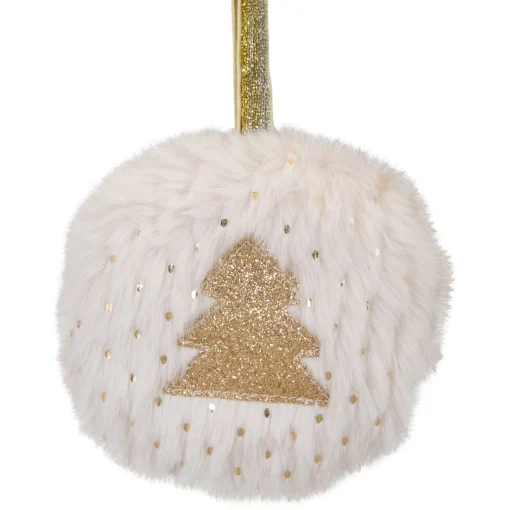 Northlight Stars>Set Of 2 Cream And Beige Star And Christmas Tree Ornaments 3.5"