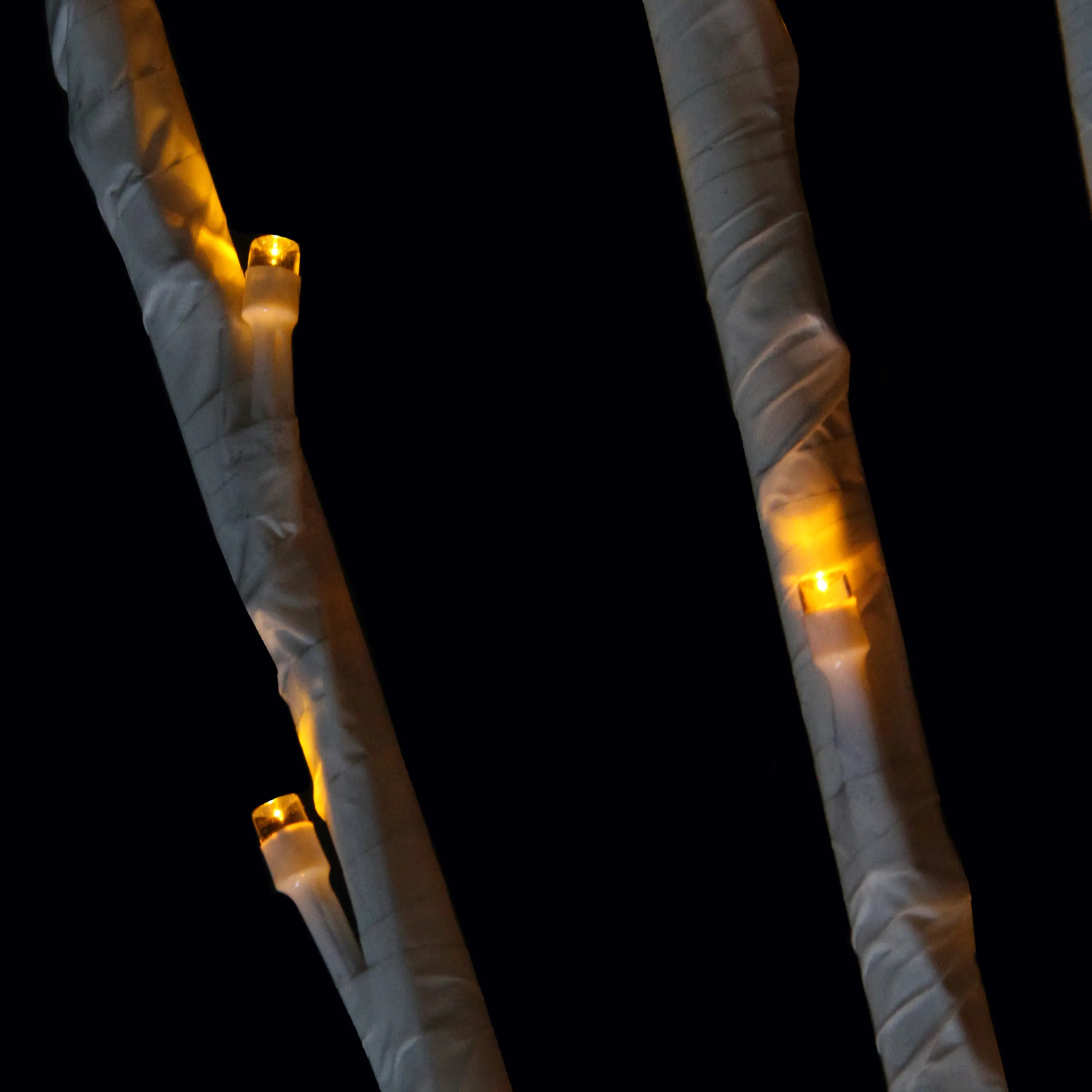 Northlight Set Of 6 Enchanted Garden Led Yellow Lighted Branch Spray Driveway Pathway Markers 4'