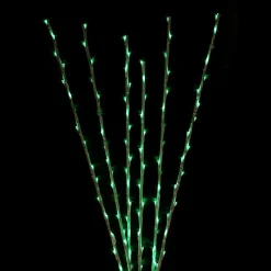 Northlight Set Of 6 Enchanted Garden Led Green Lighted Branch Sprays 6'