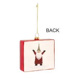 Melrose Fantasy & Sci Fi></noscript>Set Of 12 Gnome Rectangular Christmas Ornaments 4