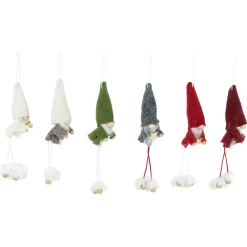 Northlight Fantasy & Sci Fi></noscript>Set Of 6 Gnomes With Stars Plush Christmas Ornaments 5