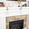 Garland Accessories*Northlight Set Of 2 Gold Mantle Hangers For Garland And Stockings - 6.5"