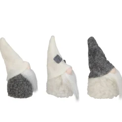 Northlight Fantasy & Sci Fi></noscript>Set Of 3 Gray And Cream Christmas Gnomes 3.75
