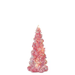 Melrose Trees & Wreaths></noscript>Set Of 3 Led Tree With Rainbow Pearl Christmas Ornaments 11.75
