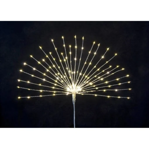 Lighted Tree Toppers*Melrose Set Of 2 Lighted Led Contemporary Starburst Christmas Tree Topper - White Lights 23.5"