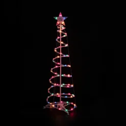 Northlight Spiral Trees></noscript>Set Of 2 Lighted Multi-Color Outdoor Spiral Christmas Cone Trees 4', 6'