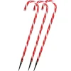 Outdoor Decorations*Northlight Set Of 3 Lighted Red And White Candy Cane Outdoor Christmas Pathway Markers 28"