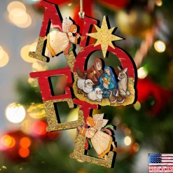Designocracy Angels & Cherubs></noscript>Set Of 2 Magnificent Nativity 