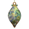 Designocracy Fantasy & Sci Fi>Set Of 2 Mermaid Fairy In The Sea Wooden Christmas Ornaments 5.5"