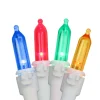 Northlight Set Of 100 Multi-Color Led Mini Christmas Lights 4" Spacing - White Wire
