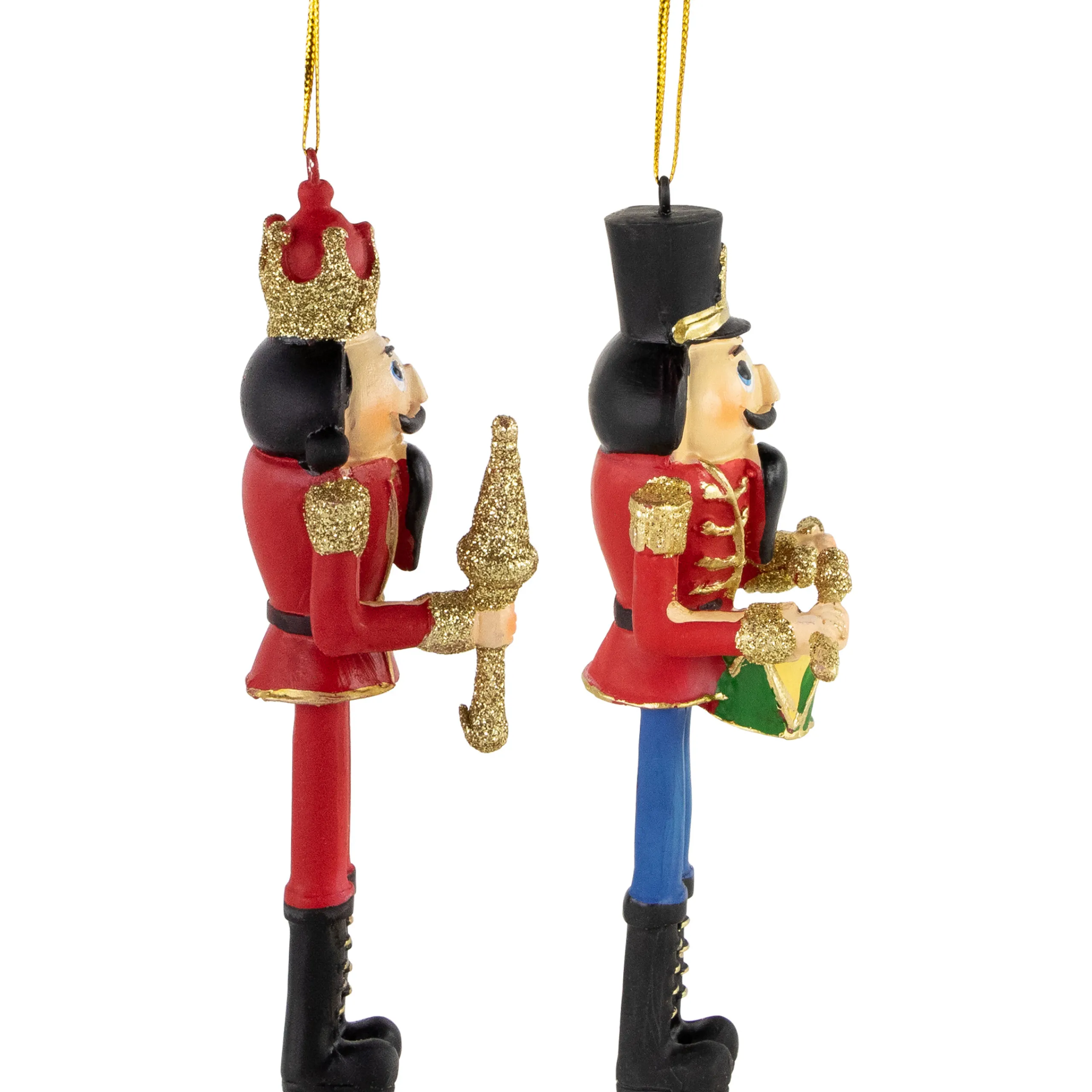 Northlight Nutcrackers>Set Of 2 Nutcracker King And Soldier Christmas Ornaments 5.75"