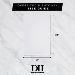 Contemporary Home Living Set Of 6 Pink And White Hearts Striped Dishtowel And Dishcloths 28