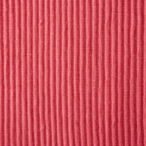 CC Home Furnishings Set Of 6 Pink Ribbed Designed Rectangular Placemats 19" X 13"