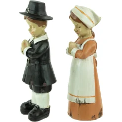 Northlight Set Of 2 Praying Pilgrim Children Fall Harvest Figures 9