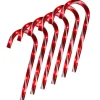 Outdoor Decorations*Northlight Set Of 6 Pre-Lit Red And White Blinking Candy Cane Outdoor Christmas Pathway Markers 12"