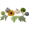 Northlight Set Of 10 Pumpkins, Berries, Flowers And Leaves Thanksgiving Decor Set