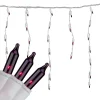Brite Star Set Of 100 Purple Mini Icicle Christmas Lights - 7.8Ft White Wire
