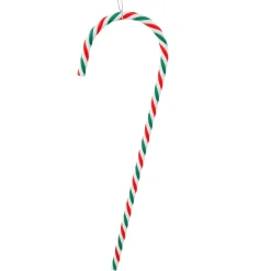 Vickerman Food & Beverage>Set Of 2 Red And Green Striped Candy Cane Christmas Ornaments 18"