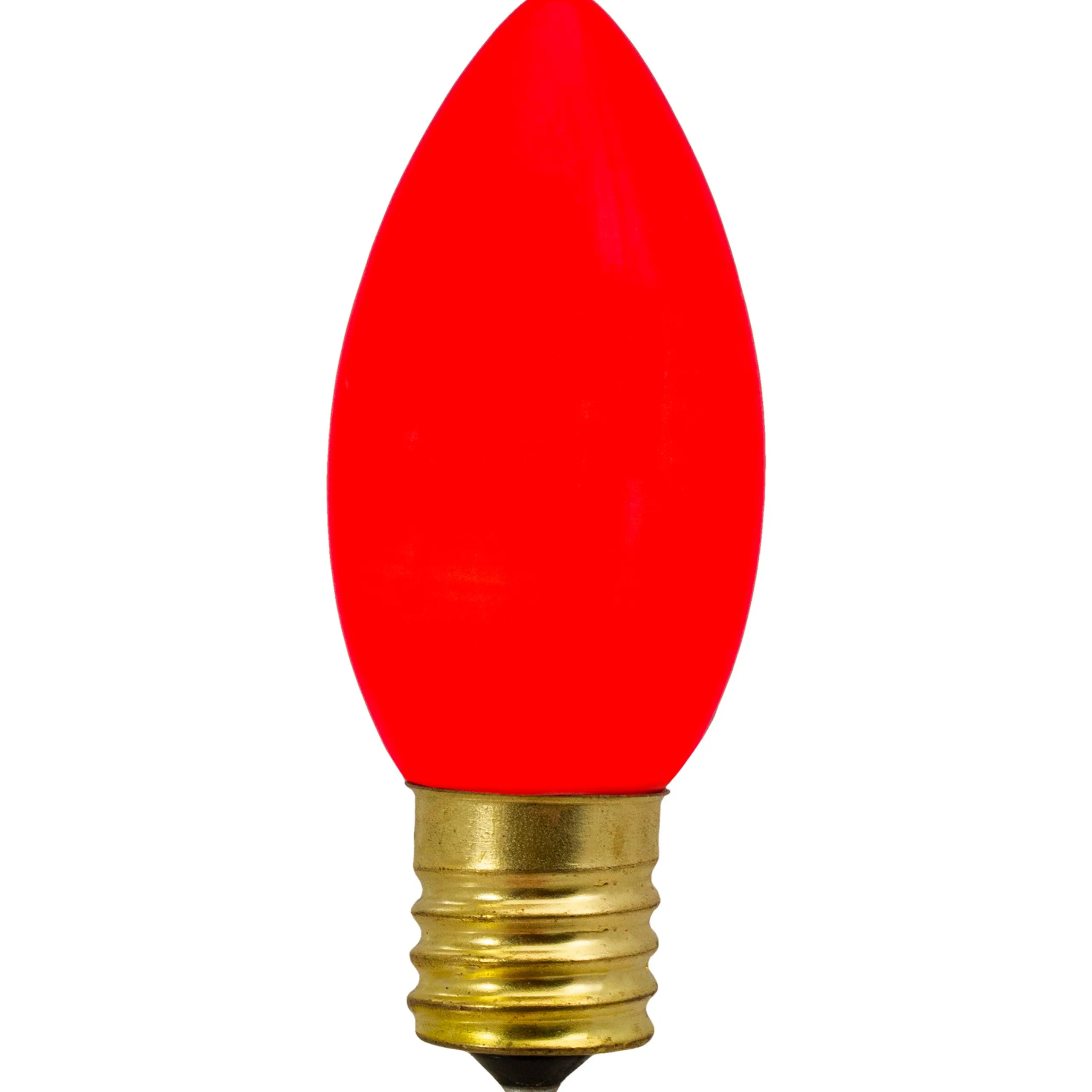 Northlight Set Of 4 Red C9 Opaque Christmas Replacement Bulbs - 3"