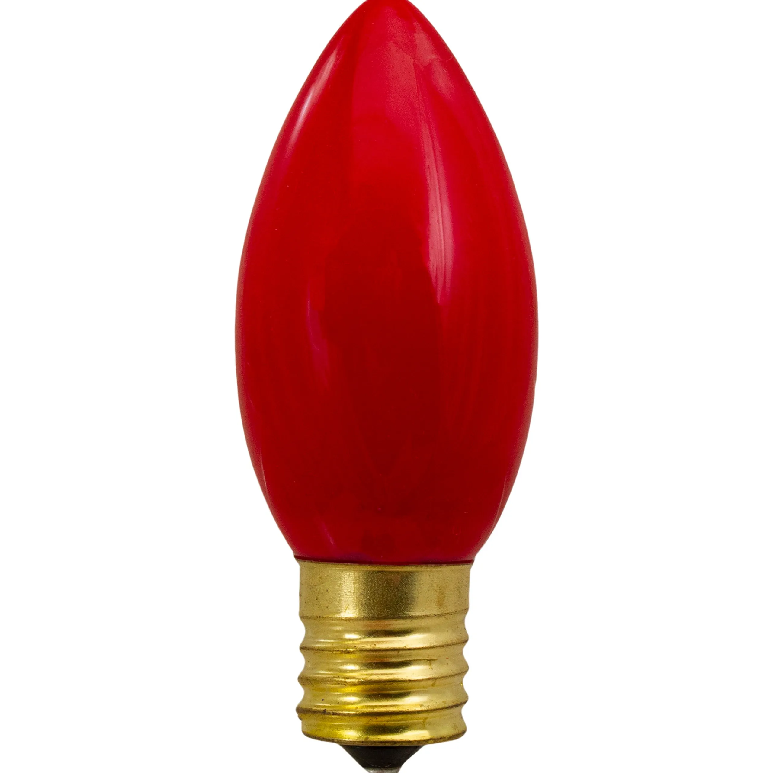 Northlight Set Of 4 Red C9 Opaque Christmas Replacement Bulbs - 3"