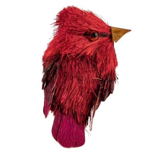 Northlight Animals>Set Of 4 Red Cardinal Clip-On Sisal Christmas Bird Ornaments, 3.5"