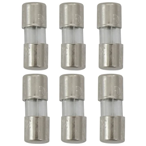 Northlight Set Of 6 Replacement Fuses For Mini Christmas Lights, 3 Amps