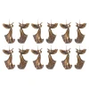 Melrose Angels & Cherubs>Set Of 6 Rustic Bronze Angel With Trumpet Christmas Ornaments 5"