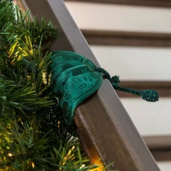 Garland Accessories*Northlight Set Of 3 Snowflakes Patterned Banister Protecting Christmas Garland Ties 7.25