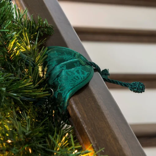Garland Accessories*Northlight Set Of 3 Snowflakes Patterned Banister Protecting Christmas Garland Ties 7.25"