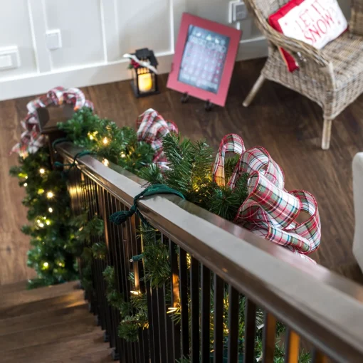 Garland Accessories*Northlight Set Of 3 Snowflakes Patterned Banister Protecting Christmas Garland Ties 7.25"