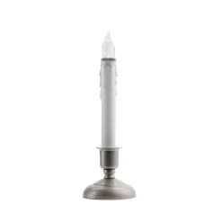 CC Christmas Decor Set Of 4 White Battery Operated Led Christmas Candle Lamps With Sensors 9