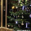 Kurt Adler Set Of 5 White Led Snowfall Single Sided Icicle Christmas Light Tubes 32'