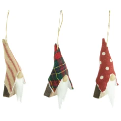 Northlight Fantasy & Sci Fi></noscript>Set Of 3 Wooden Gnomes Christmas Ornaments 4