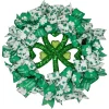 Northlight Shamrocks And Ribbons St. Patrick's Day Wreath, 24-Inch, Unlit