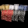 The Ribbon People Shimmering Navy And Silver Sheer Glitter Star Print Fuzzy Wired Craft Ribbon 2" X 20 Yards