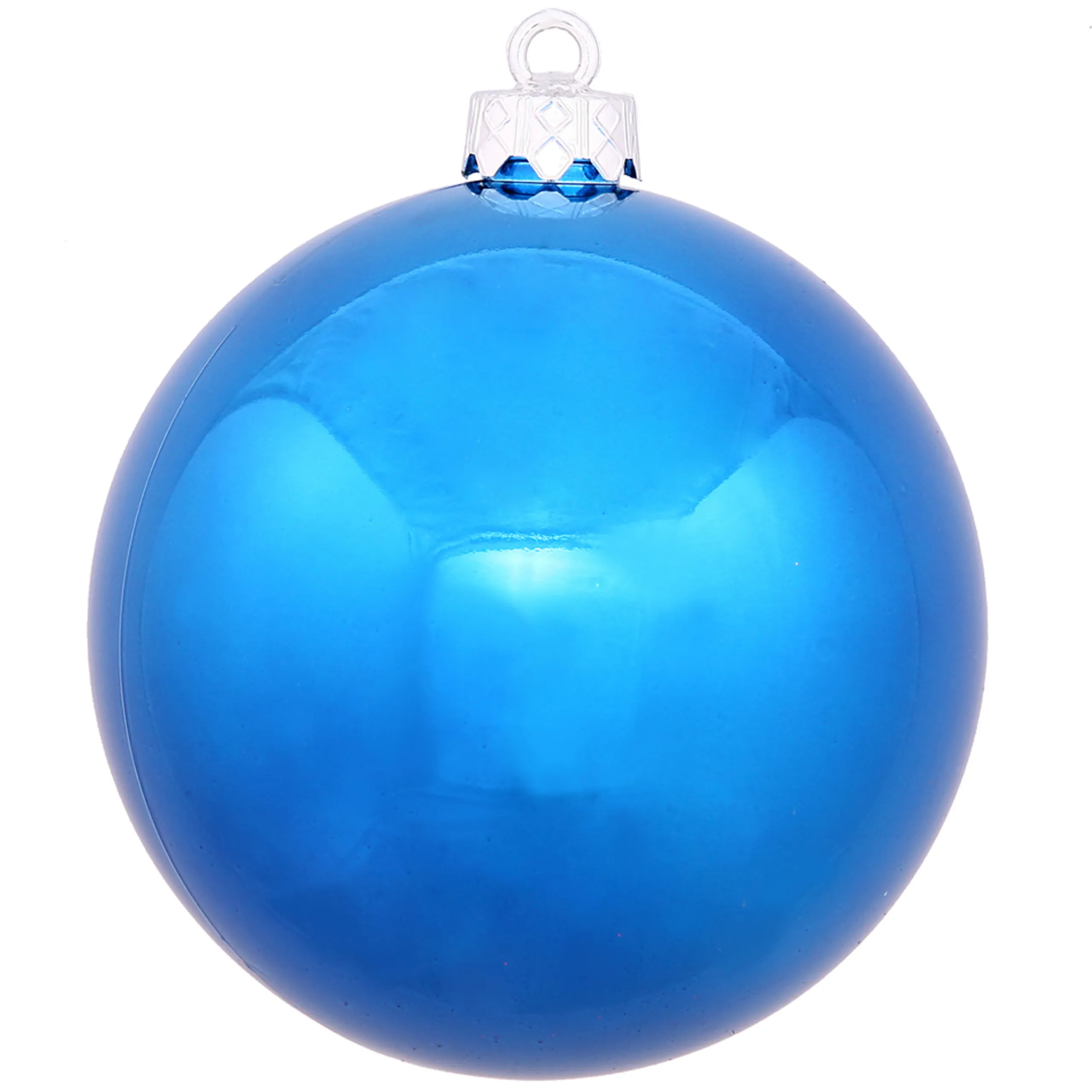Vickerman Shatterproof>Shiny Blue Drilled Shatterproof Christmas Ball Ornament 2.75" (70Mm)