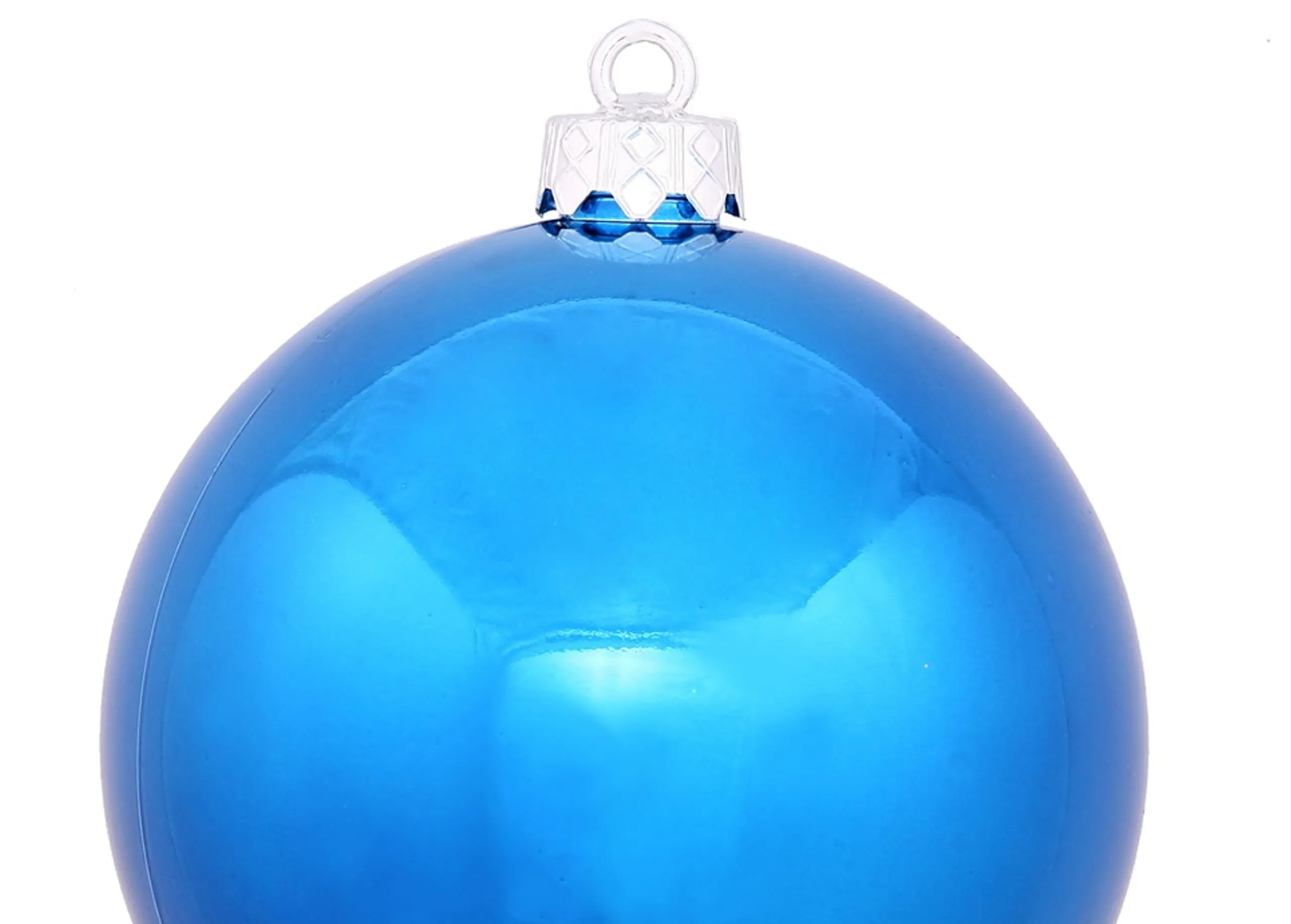 Vickerman Shatterproof>Shiny Blue Drilled Shatterproof Christmas Ball Ornament 2.75" (70Mm)