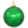 Vickerman Shatterproof>Shiny Green Shatterproof Christmas Ball Ornament 2.75" (70Mm)