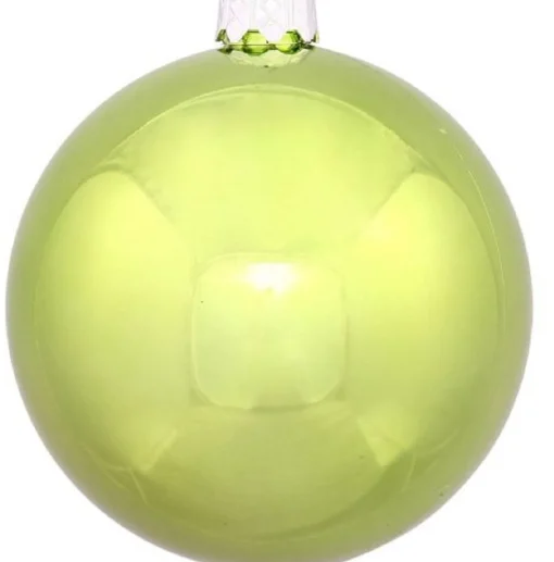 Vickerman Shatterproof>Shiny Lime Green Shatterproof Christmas Ball Ornament 2.75" (70Mm)