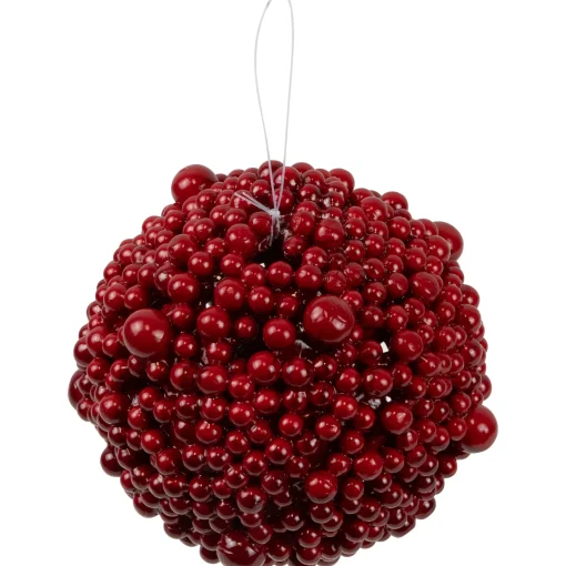 Northlight Balls>Shiny Red Berries Christmas Ball Ornament 6-Inch