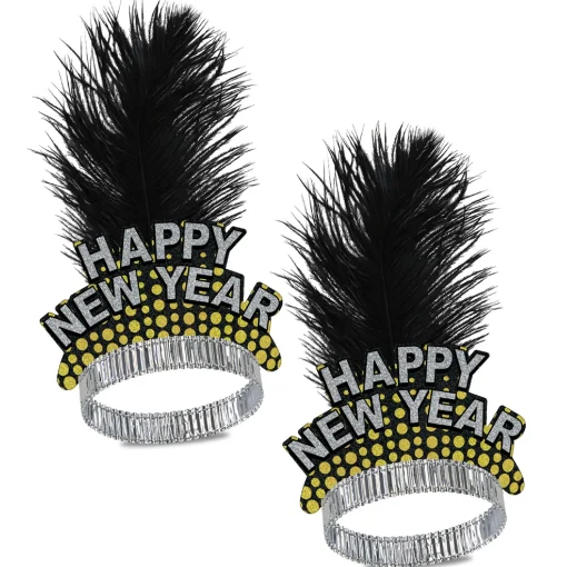 Beistle Silver And Gold Cheers To The New Year Tiara