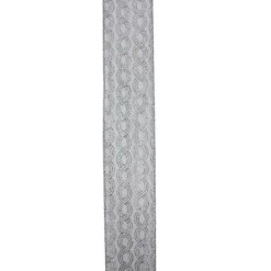 Ribbon*Northlight Silver Shimmering Swirl Christmas Wired Craft Ribbon 2.5" X 10 Yards