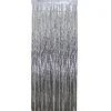 Northlight Silver Tinsel Christmas Window Or Door Curtain 3' X 8'