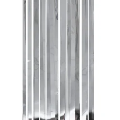 Northlight Silver Tinsel Christmas Window Or Door Curtain 3' X 8'