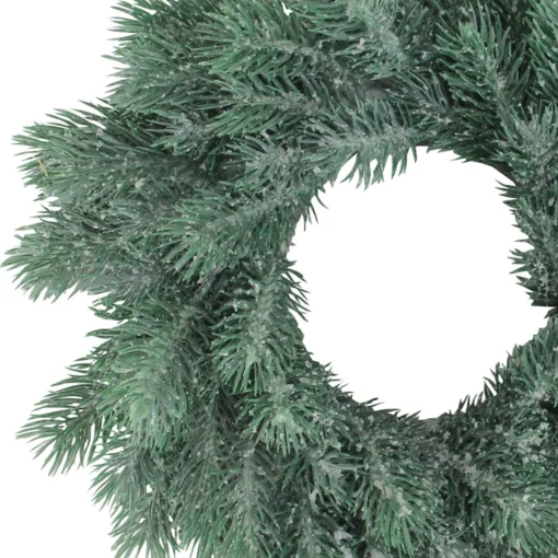 Unlit Wreaths*Northlight Traditional Frosted Green Pine Decorative Christmas Wreath - 12-Inch, Unlit